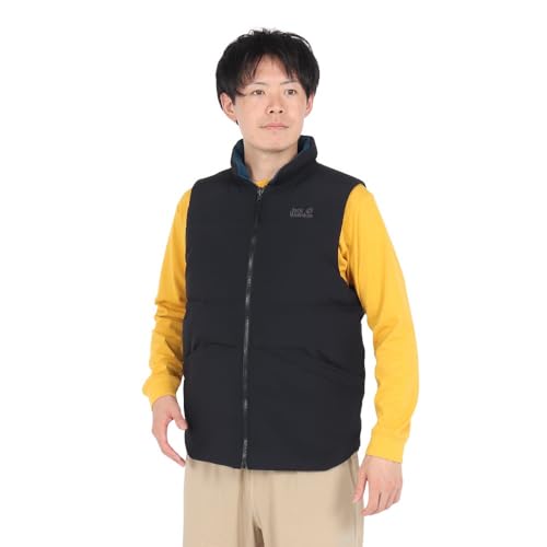 リバーシブル仕様のダウンベスト