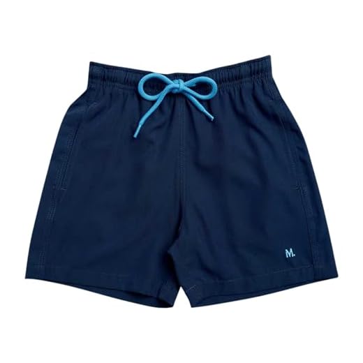 MASH INFANTIL Short Bermuda Menino Detalhes Elastano Casual, Azul Marinho, M