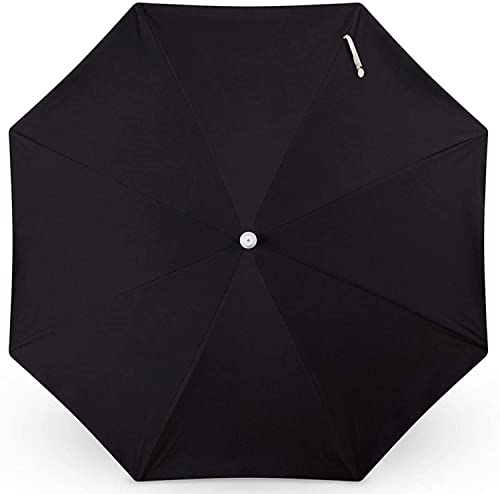Parasol de patio solar de 2m con ancla de arena para paraguas de playa UV 6