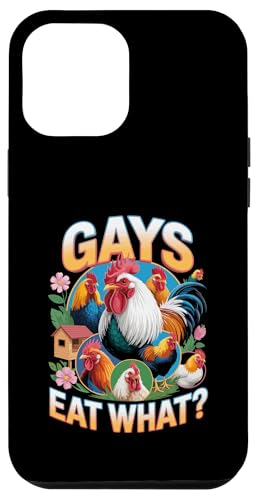 Funny Gays Eat What - Cock Chicken LGBT Humor Gay Men Women Coque pour iPhone 12 Pro Max