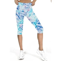 Leggins Cortos Mujer - Mallas Cortas Mujer - Mallas Deporte Mujer Cortas - Mallas Piratas Mujer Fitness, Gym, Yoga Elasticas y no transparentan 5 Nakloe - Leggins Cortos Mujer - Mallas Cortas Mujer - Mallas Deporte Mujer Cortas - Mallas Piratas Mujer Fitness, Gym, Yoga Elasticas y no transparentan (S, Estampado Azu/Rosa)