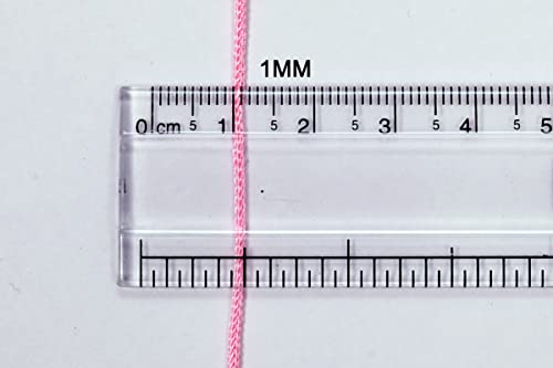 Image of 1mm Nylon Macrame Thread Cord Dori for Art Craft & DIY Projects (100 MTR, Baby Pink)