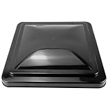 KIMISS Cubierta de Ventilación para Techo de RV, Tapa de Repuesto para Ventilación de Techo, Cubierta de PP de 14 X 14 Pulgadas con Soporte de Metal, Color Negro para Ventline (Black)