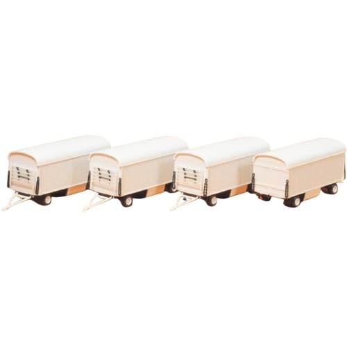 Preiser 20006 4 Packwagen ohne Beschriftung