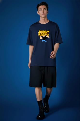 Image of Men's Cotton Oversized Fit Oversized Baggy Fit Drop Shoulder Cool and Stylish