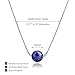 MORIANCE Lapis Lazuli Necklace for Women 10mm Lapis Lazuli Stone Pendant Necklace Healing Crystal Necklace Lapis Lazuli Jewelry Blue Crystal Necklace for Women