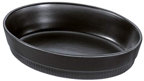 Spring Cazuela ovalada para horno (26 cm), color negro