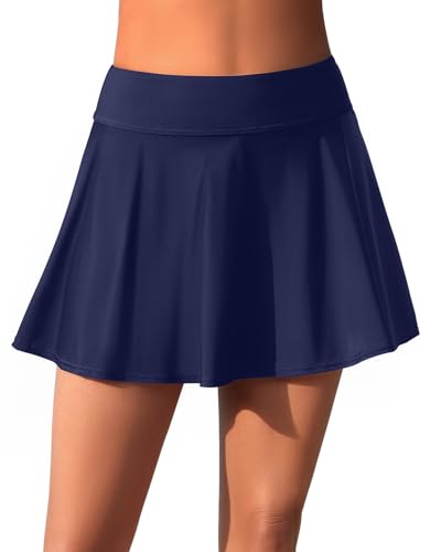 Image of Aqua Eve Women Swim Skirt Tummy Control Swimsuit Skirt High Waisted Bathing Suit Bottom (Available in Plus)