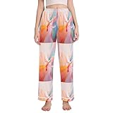 Damen-Pyjamahose, Gemälde, Kunst, Schlaflounge, Pyjamahose, Nachtwäsche, Malerei, 46