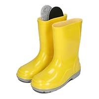 BeKiddy Children's Wellington Boots Girls Boys Rain Boots Waterproof Red Blue Green Pink 20-35 EU, yellow, 6 UK Child