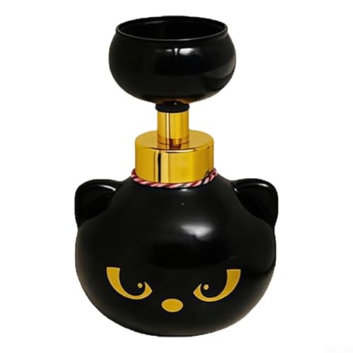 Adorable dispensador de jabón de espuma con forma de pata de gato: elegante diseño ABS para un divertido lavado de manos