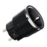  Prise Intelligente Shelly Plug S Z-Wave avec Mesure de Consommation Noir