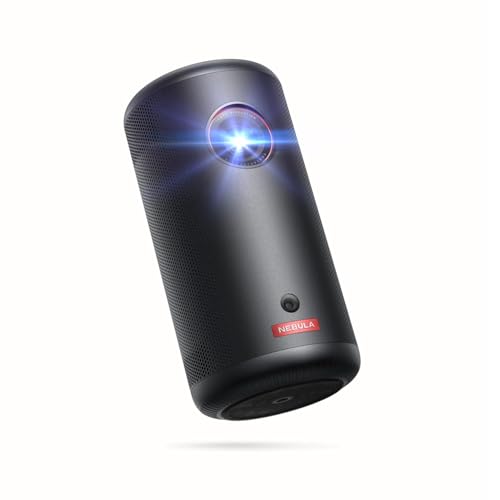 Image of NEBULA Capsule 3 Full HD 1920 x 1080 px Projector with Built-in Speakers, HDMI, USB-C Connectivity, Black