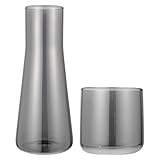 HOODANCOS Wasserkocher mit Becher Glaswasserflasche 750 ml mit Langlebigem Design für Tee und Wasser als Haushaltswasserbehälter und Partygetränkehalter