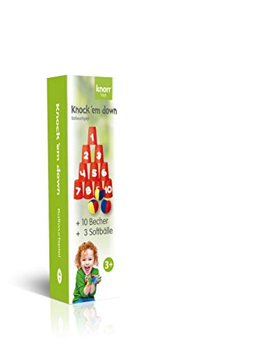 KNORRTOYS.COM Knorr Toys 56017 - Dosenwerfen Becher Wurfspiel inkl. 10 Becher aus Kunststoff und 3 Wurfbällen… – Bild 4