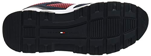 Baskets Tommy Hilfiger ref_47841 Multi Rouge sneakers mode homme