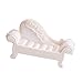 Hellery Canapé Blanc Canapé Chaise Bijoux Cas Bague Boîte Dollhouse Meubles Miniatures