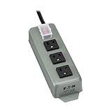 Tripp Lite 3 Outlet Waber Industrial Power Strip, 6ft Cord with 5-15P Plug (3SP)