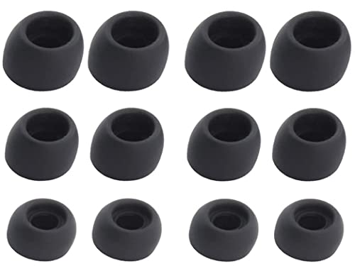 Silicone Ear Tips Replacement for Galaxy Buds Pro, JNSA Replacement Earbuds Tips Compatible with Galaxy Buds Pro Earbuds 6 Pairs SML Black (GBP8PB)