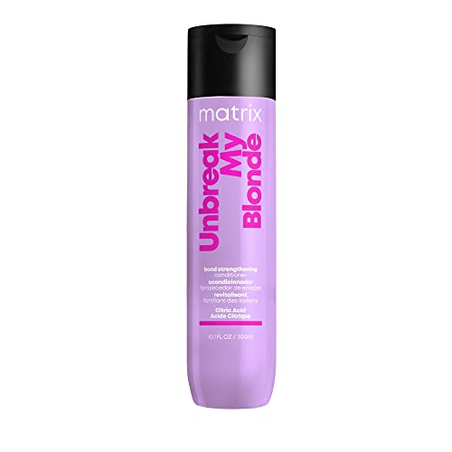 Matrix Unbreak My Blonde Strengthening Conditioner | Repairs And Adds Softness And Shine | For Damaged, Lightened And Over Processed Hair | Sulfate-Free |Packaging May Vary | 10.1 Fl. Oz. #TOP8