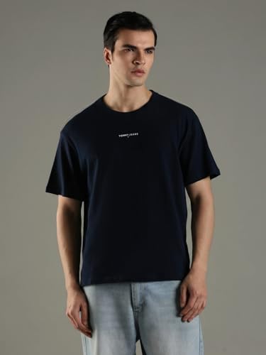 Image of Solid Relaxed Fit Cotton T-Shirt