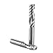 6mm Down Cut CNC Router Bits 5 Pack, Carbide End Mill Spiral Flute for Soft Plastic Acrylic, High Precision CNC Cutting Tools with Smooth Finish to Reduced Tear Out