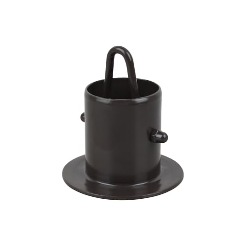 HOLEPU Rain Chain Gutter Adapter, Replacement Downspout for Gutters Black Aluminum (55mm)