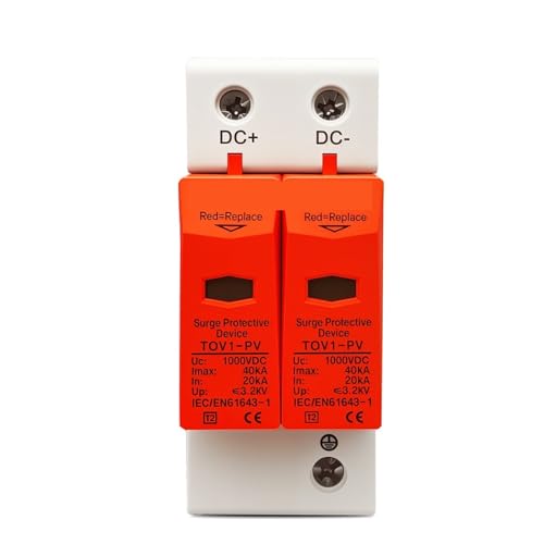 Parafoudre DC 1000V pour installation photovoltaïque domestique 2P 10-20kA