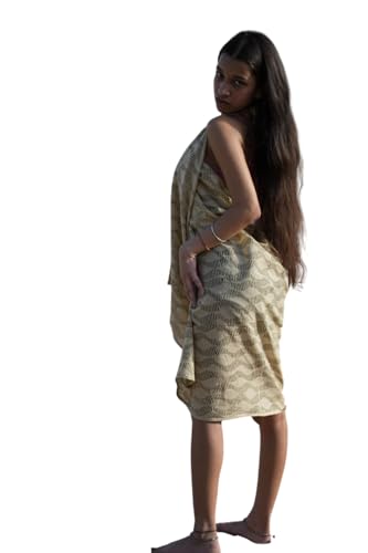 Eco-Friendly Sarong Wrap – Artisanal Block Print Scarf Handmade Block Print Sarong – Sustainable Cotton Wrap Skirt