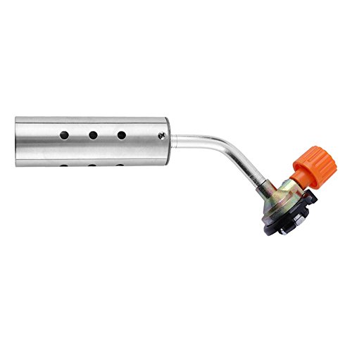 Whitelotous Cooking Torch BBQ Flamethrower Welding Gun Burner Gas Blow Ignition Tool for Outdoor Camping