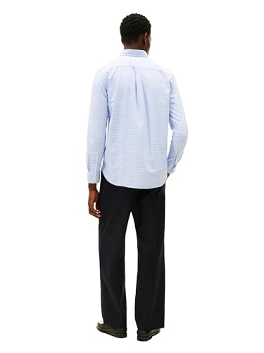 Image of Tommy Hilfiger Men's Long Sleeve Oxford Shirts in Regular Fit, Men's Button Down Shirts, Also Available in Big and Tall