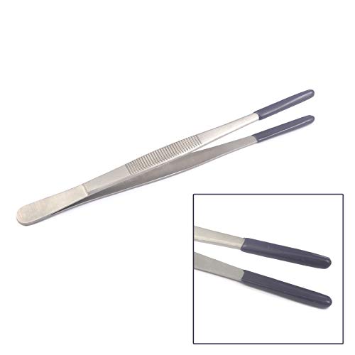 DDP 6\" Tweezers PVC Rubber Coated Tips Utility Forceps HANDLING Parts Holding NO MAR (2 E) Thumb