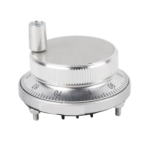 Encodeur d'impulsions à volant 60 mm noir avec résolution micrométrique
