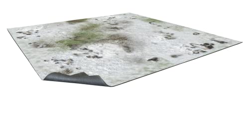 Battle Systems Terrain Winter Snowscape Game Mat 3x3 - Neoprene Playmat for Warhammer, D&D, Frostgrave and More!