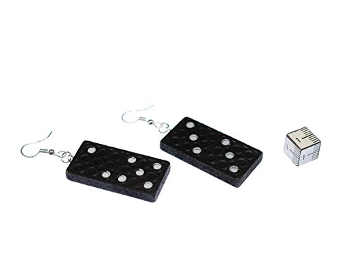 Domino Earrings Miniblings Juego Números miniatura 2