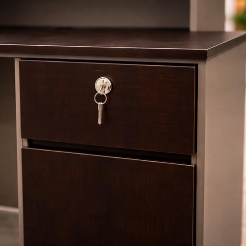 Image of Modern Reception Desk for Office, Hotel, Salon, Clinic, Spa & Commercial Lobby | Luxury Particle Board Reception Counter Table for Front Office Welcome Area - (LDL-478 LPB L6W2)