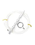 BLUEWING Fish Stringer 1pc Heavy Duty Stainless Steel Fish Spike 15ft Floating Rope Easy to Use Snap Locks Rust Resistant