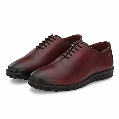 Image of Legwork Men's Leather Wholecut Oxford 2.0 Shoes for Men and Boys