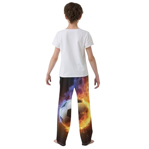 Pajama Pants Fire Soccer Long Sleep Pants Lounge Bottoms 7