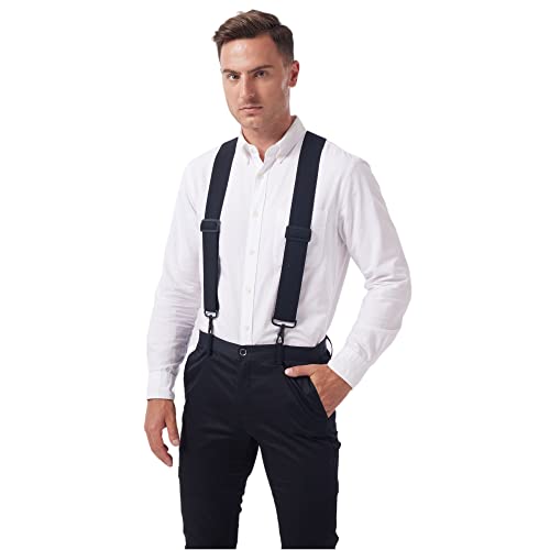 Lazarsspace Hook On Suspenders For Men Heavy Duty X Back 2 Inch Adjustable Elastic Straps #TOP28