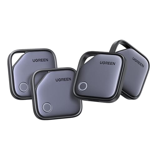 UGREEN FineTrack G 4er Pack mit USB C Aufladung, Bluetooth Tracker kompatibel mit Google Find Hub (nur Android), Schlüsselfinder für Gepäck/Koffer, Smarttag kompatibel mit Pixel 10/Galaxy S2