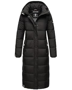 Navahoo Damen Winter Jacke Stepp Mantel B872 [B872-Isal-Schwarz-Gr.L]