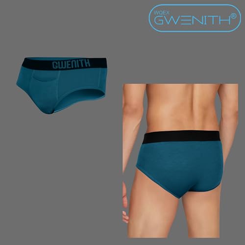 Image of Premium Underwear for Men Briefs Innerwear with 6 Months Stitching Warranty Supportive Contour Pouch Functional Horizontal Fly & Anti Bacterial (Pack of 1)