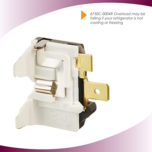 Cartertm Refrigerator/Freezer Overload & Relay Kit 4387913, Replaces 4387913 7020935 4387766. Fits Whirlpool, Frigidaire, Ge, Kitchenaid, Lg, Magic Chef, K6834 #TOP2