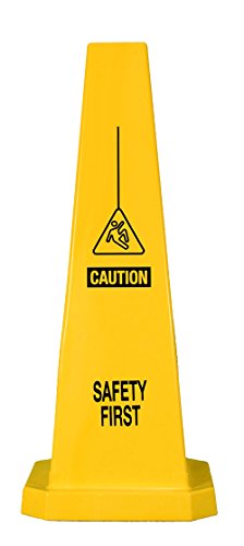 Cortina Lamba 25" Cone "Safety First", 03-600-06, Yellow