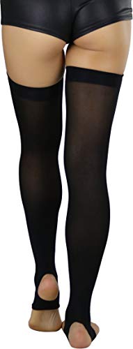 ToBeInStyle Women's Fashion Dimond Net Thigh High Footless Novelty Leg Warmer Hosiery2