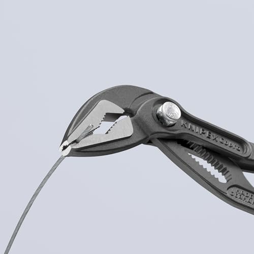 KNIPEX Cobra ES Pince multiprise ultra-effiléerise atramentiséeaines PVC anti-dérapantes 180, 87 51 180 - 6
