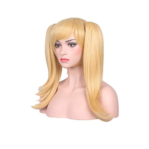 Wildcos Short Blonde Cosplay Wig For Women With Two Ponytails #TOP1