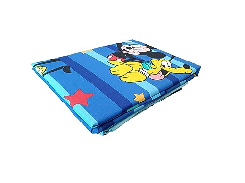Miniatura 4 de Mickey Mouse - Juego De Sábanas Para Cama Individual, Sábana Encimera, Sábana Bajera, Funda De Almohada, Color Azul, 100 Algodón, Producto Oficial