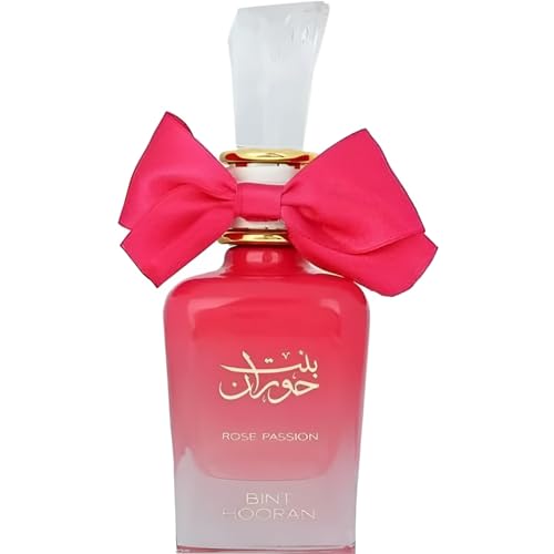 Ard Al Zaafaran Bint Hooran Rose Passion – Fruity, Sweet, Floral, Musky – Eau de Parfum Spray for Women, 3.4 Ounce / 100ml